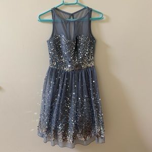 Delia’s Silver Sparkly Dress Size 1/2R